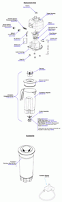 Diagram Diagram and Parts List for HBB250-SA-K  Hamilton Beach Blender